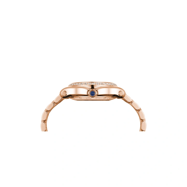 Chopard,Happy Sport 36mm,36mm,Rose Gold,White,Sapphire,Crystal Glass,274808,274808-5007