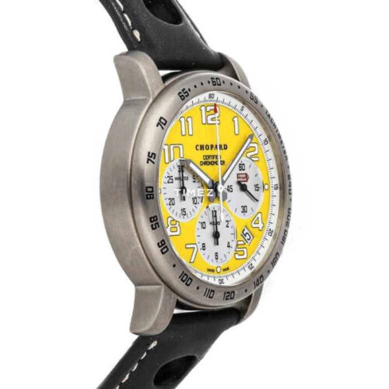 Chopard,Mille Miglia 39mm,39mm,Titanium,Yellow,White,Automatic,Chronograph,Day,16,16/8915-104