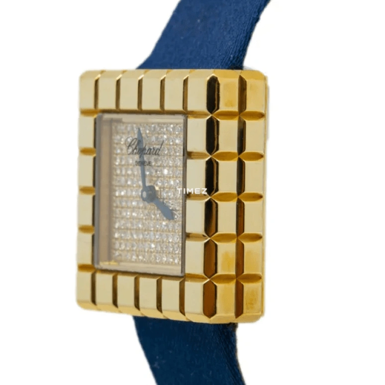 Chopard,Ice Cube' 25mm,25mm,Yellow Gold,Gold,Quartz,Sapphire,Square,11,11/7407