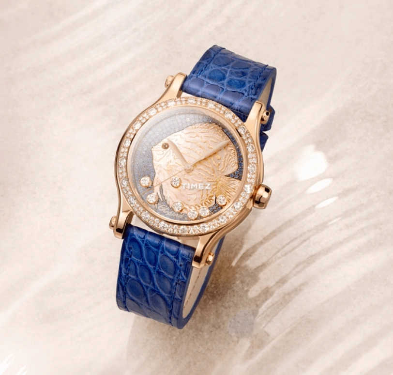 Chopard,Happy Sport 36mm,36mm,Rose Gold,Gradient,Blue,Automatic,Sapphire,Round,274891,274891-5019