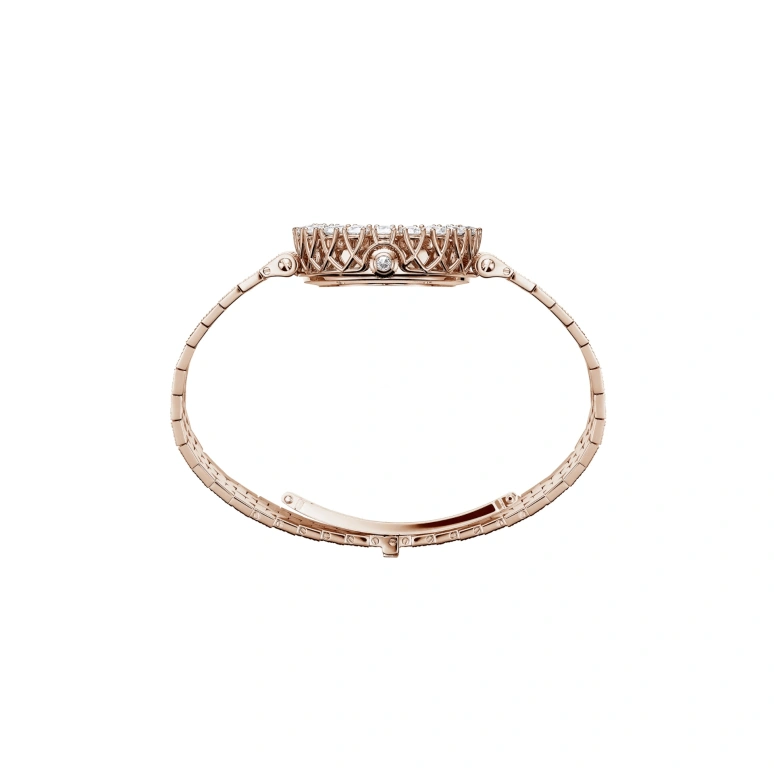 Chopard,L'HEURE DU DIAMANT 30.50x30.50mm,30.50x30.50mm,Rose Gold,Green,Automatic,42hours,In-house Caliber,10A386,10A386-5111