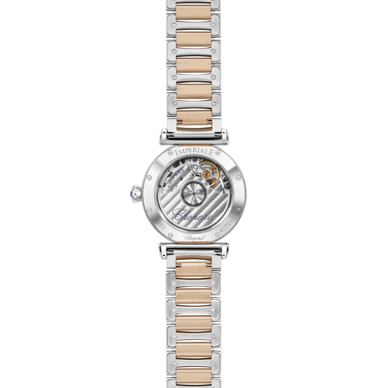 Chopard,IMPERIALE 29mm,29mm,Stainless Steel,Rose Gold,White,Automatic,42hours,In-house Caliber,388563,388563-6014