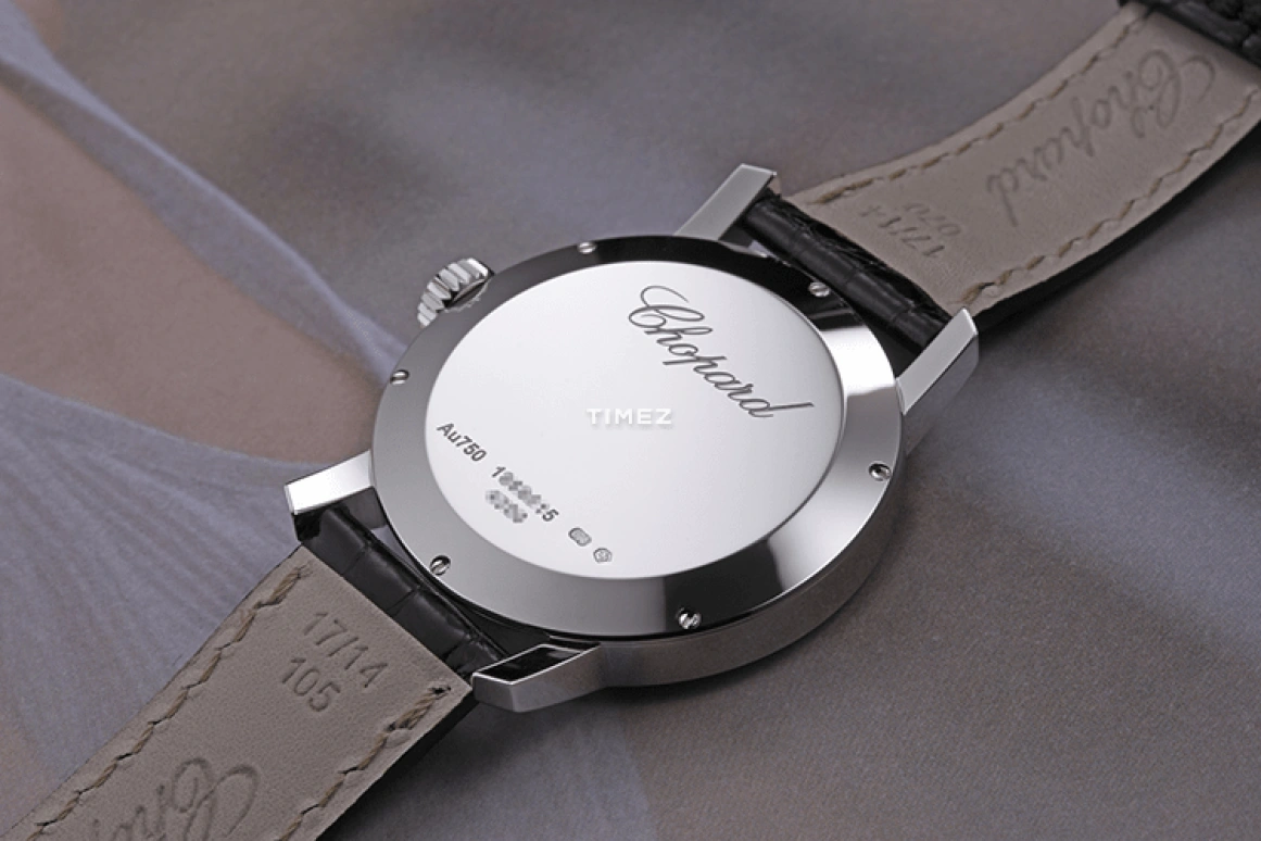 Chopard,Classic 33.50mm,33.50mm,White Gold,White,Automatic,Day,Sapphire,Crystal Glass,124200,124200-1001