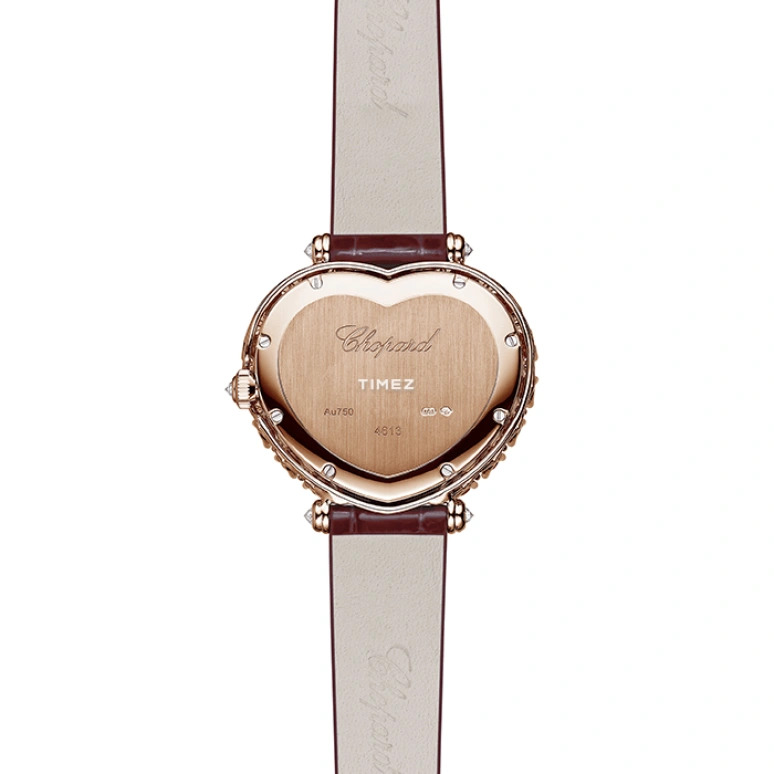 Chopard,L'HEURE DU DIAMANT 34x29.90mm,34x29.90mm,Rose Gold,Pink,Handwound,Sapphire,Crystal Glass,Other,13A439,13A439-5100