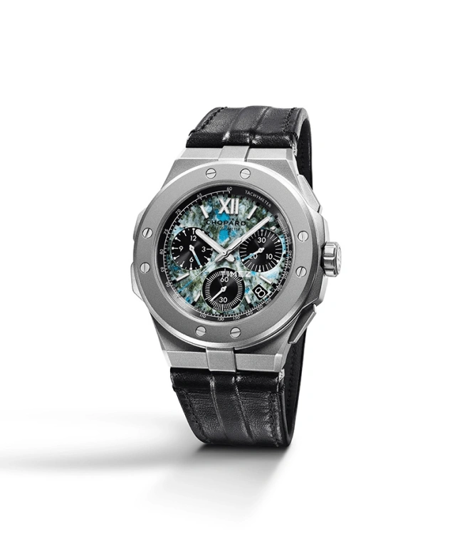 Chopard,Alpine Eagle 44mm,44mm,Stainless Steel,Turquoise,White,Black,Automatic,Chronograph,Day,298609,298609-3005