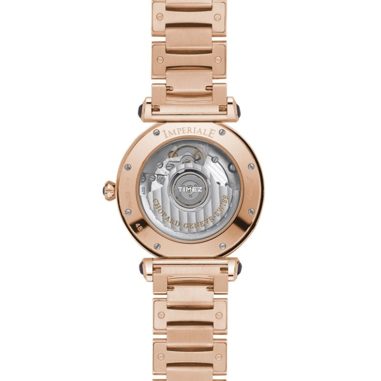 Chopard,IMPERIALE 36mm,36mm,Rose Gold,White,Automatic,Day,Sapphire,Crystal Glass,384822,384822-5003