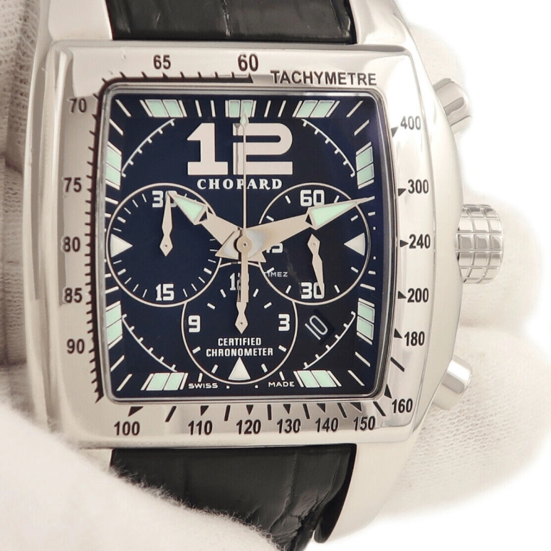 Chopard,Mille Miglia 47mm,47mm,Stainless Steel,Black,Chronograph,Day,Sapphire,Crystal Glass,16,16/8961