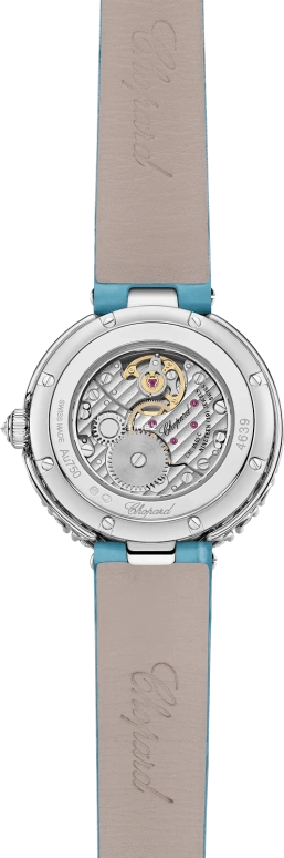 Chopard,L'HEURE DU DIAMANT 26mm,26mm,White Gold,Blue,Handwound,45hours,In-house Caliber,13A178,13A178-1315