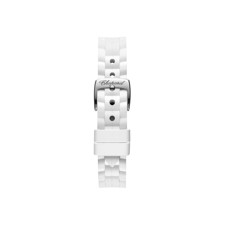 Chopard,Happy Sport 30mm,30mm,Stainless Steel,Rose Gold,White,Sapphire,Crystal Glass,Rose Gold,278590,278590-6001