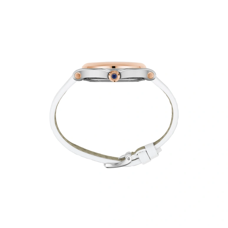 Chopard,Happy Sport 36mm,36mm,Stainless Steel,Rose Gold,White,Sapphire,Crystal Glass,Rose Gold,278582,278582-6009