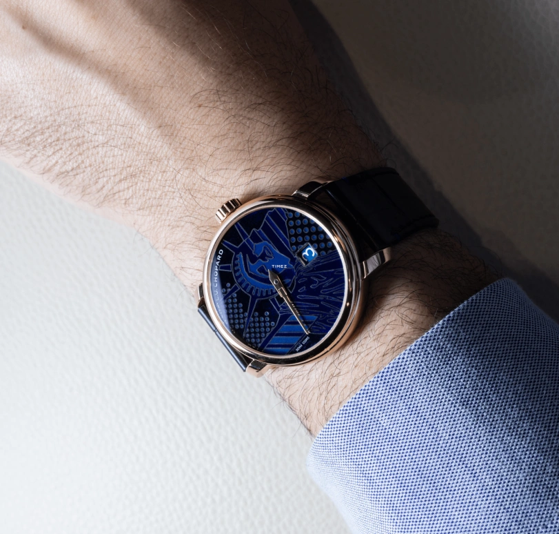 Chopard,L.U.C 40mm,40mm,Rose Gold,Blue,Handwound,Day,Sapphire,161977,161977-5004