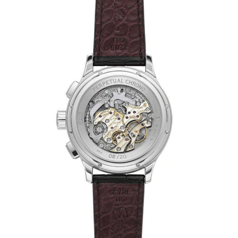 Chopard,L.U.C 45mm,45mm,White Gold,Silver,Handwound,Chronograph,Moonphase,Perpetual Calendar,Leap Year,60hours,In-house Caliber,161973,161973-1002