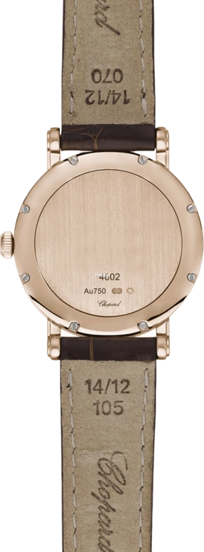 Chopard,Classic 28mm,28mm,Rose Gold,White,Quartz,Sapphire,Crystal Glass,Round,127387,127387-5201
