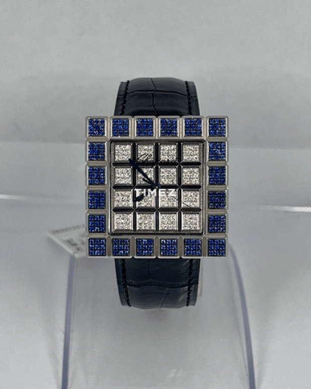 Chopard,Happy Diamonds 31mm,31mm,White Gold,White,Quartz,Square,Silver,136858,136858-1013