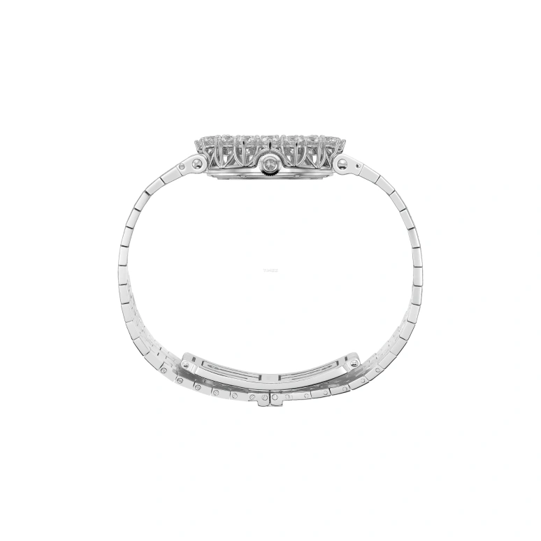 Chopard,L'HEURE DU DIAMANT 30x27mm,30x27mm,White Gold,Silver White,Handwound,Sapphire,Crystal Glass,Oval,10A393,10A393-1106