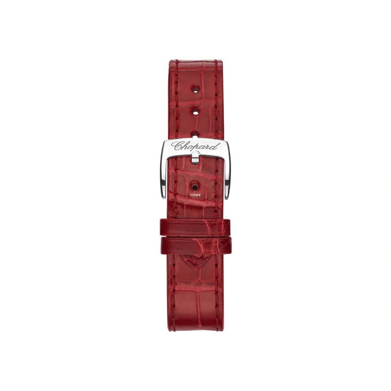Chopard,Happy Sport 33mm,33mm,Rose Gold,Stainless Steel,Red,Automatic,Sapphire,Round,278608,278608-6011