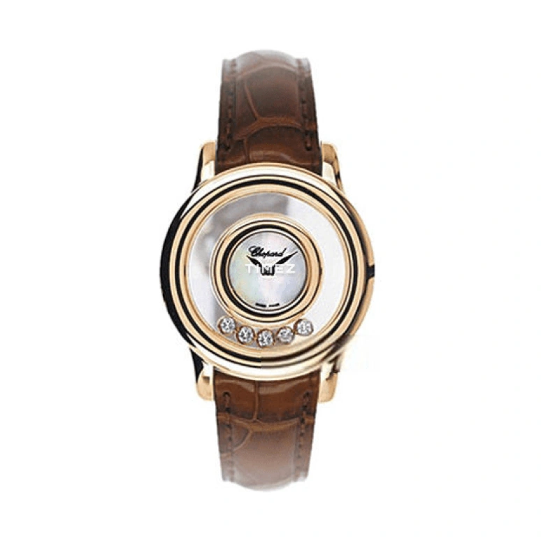 Chopard,Happy Diamonds 36mm,36mm,Yellow Gold,Silver White,Quartz,Sapphire,Round,209177,209177-0002