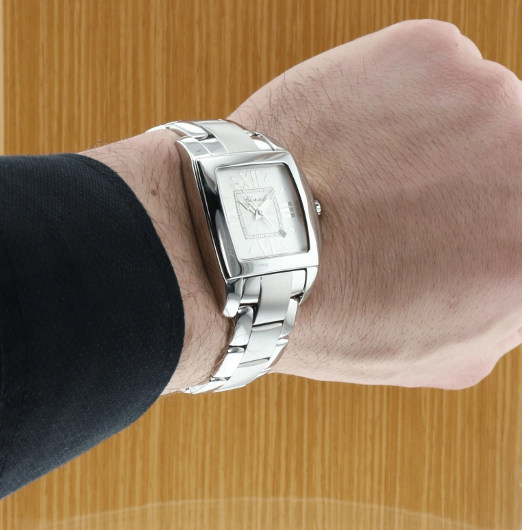 Chopard,Two O Ten 34.80x28.90mm,34.80x28.90mm,Stainless Steel,Silver White,Quartz,Day,Sapphire,118464,118464-3009