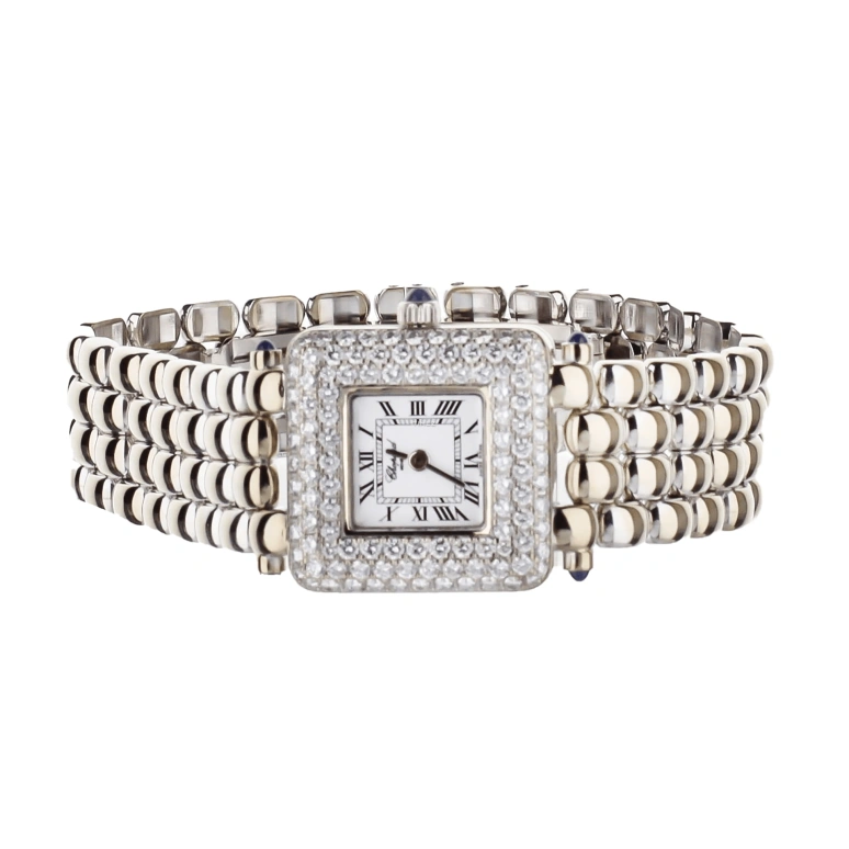 Chopard,Classic 28mm,28mm,White Gold,Silver White,Quartz,Sapphire,Crystal Glass,Square,10,10/6115-23