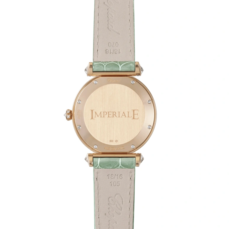 Chopard,IMPERIALE 36mm,36mm,Rose Gold,Green,Automatic,Sapphire,Crystal Glass,Round,384242,384242-5022