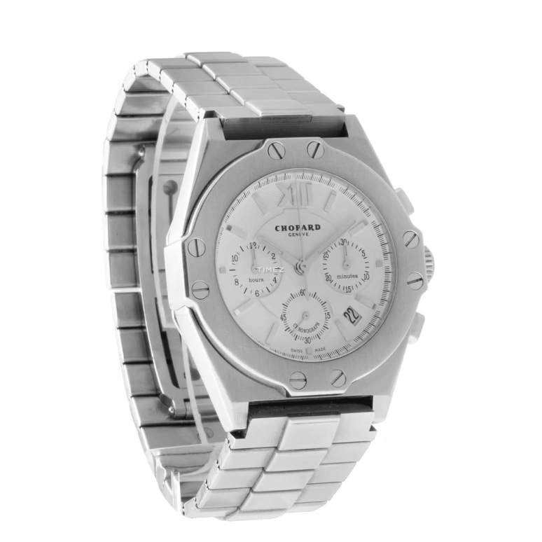 Chopard,Alpine Eagle 37.50mm,37.50mm,Stainless Steel,White,Automatic,Chronograph,Day,26,26/8386