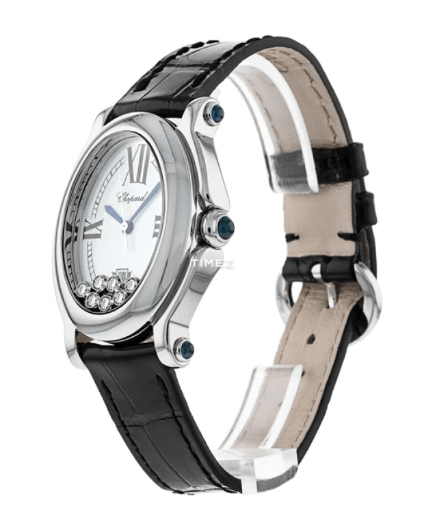 Chopard,Happy Diamonds 29.50mm,29.50mm,Stainless Steel,Silver White,Quartz,Sapphire,Oval,278937,278937-3005