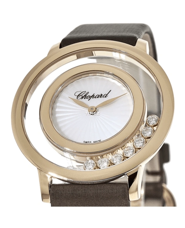 Chopard,Happy Diamonds 38mm,38mm,Stainless Steel,White,Quartz,Sapphire,Round,209429,209429-5001