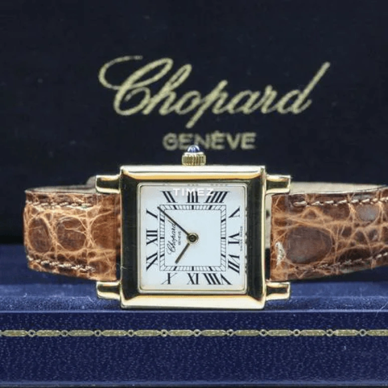Chopard,Classic 22mm,22mm,Yellow Gold,White,Quartz,Sapphire,Glass,Square,12,12/7366