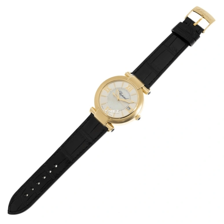 Chopard,IMPERIALE 40mm,40mm,Yellow Gold,Silver,White,Automatic,Day,Sapphire,384241,384241-0001