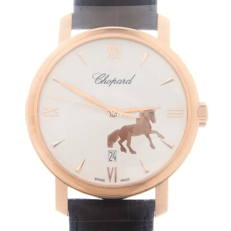 Chopard,Classic 40mm,40mm,Rose Gold,White,Automatic,Day,Sapphire,161278,161278-5015