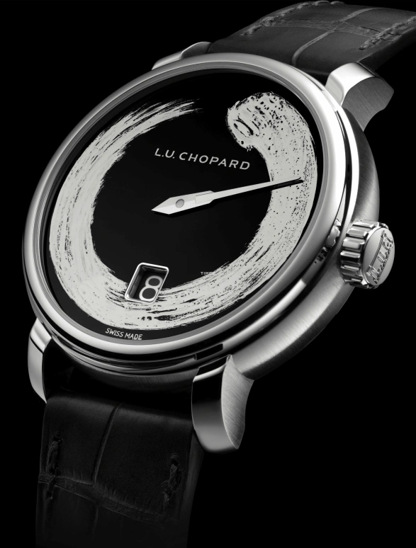 Chopard,L.U.C 40mm,40mm,White Gold,Dual,Black,White,Handwound,Power Reserve Indicator,Jumping Hours,161977,161977-1006