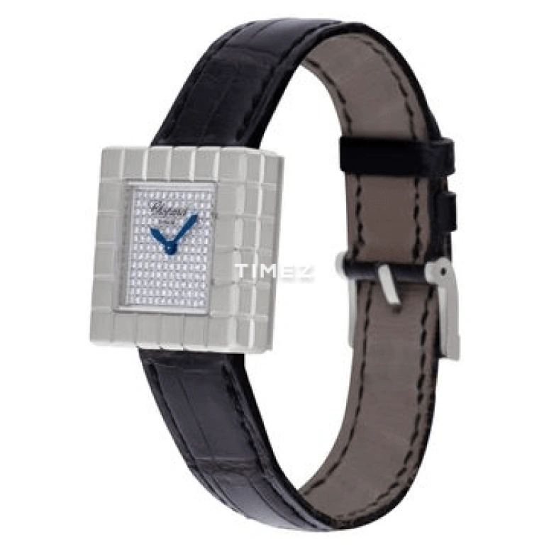 Chopard,Ice Cube' 25mm,25mm,White Gold,Silver,Quartz,Sapphire,Square,127407,127407-1003