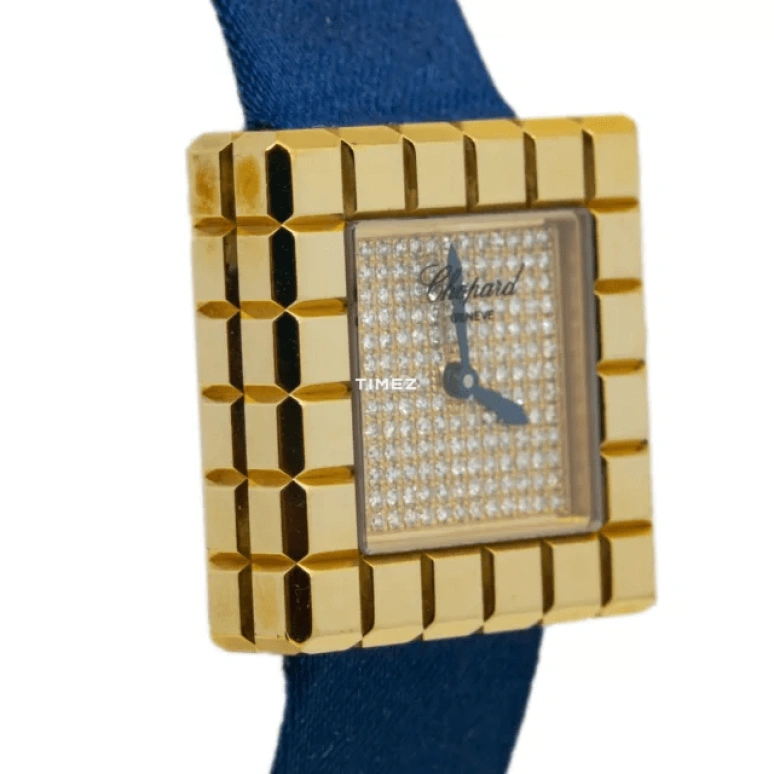 Chopard,Ice Cube' 25mm,25mm,Yellow Gold,Gold,Quartz,Sapphire,Square,11,11/7407