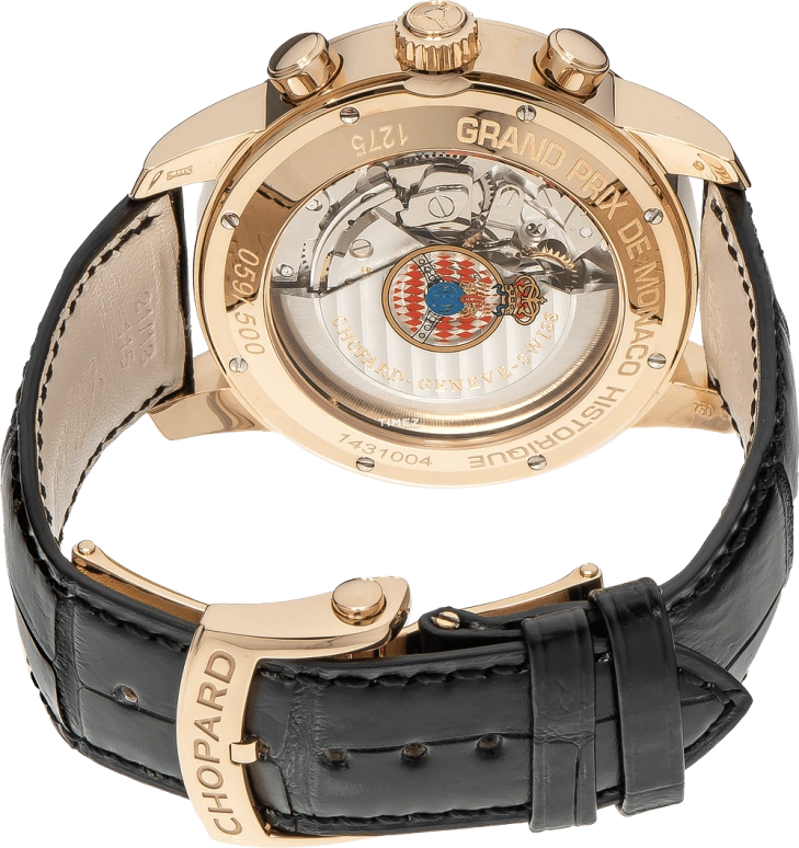 Chopard,Classic Racing 42.50mm,42.50mm,Rose Gold,White,Automatic,Chronograph,Day,161275,161275-5001