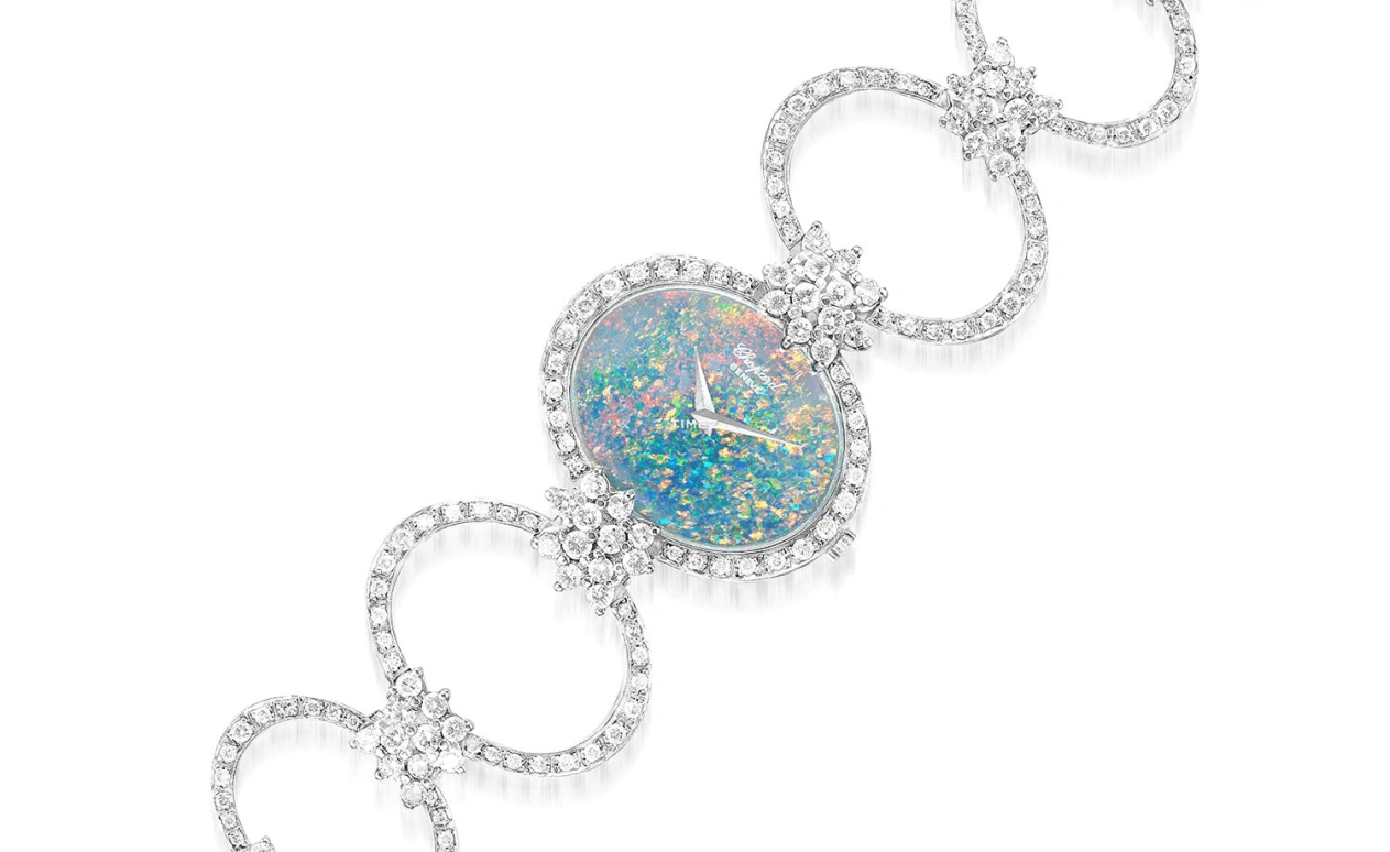 Chopard,L.U.C 31.10mm,31.10mm,White Gold,Multi-Color,Handwound,Sapphire,Oval,5029,5029-1