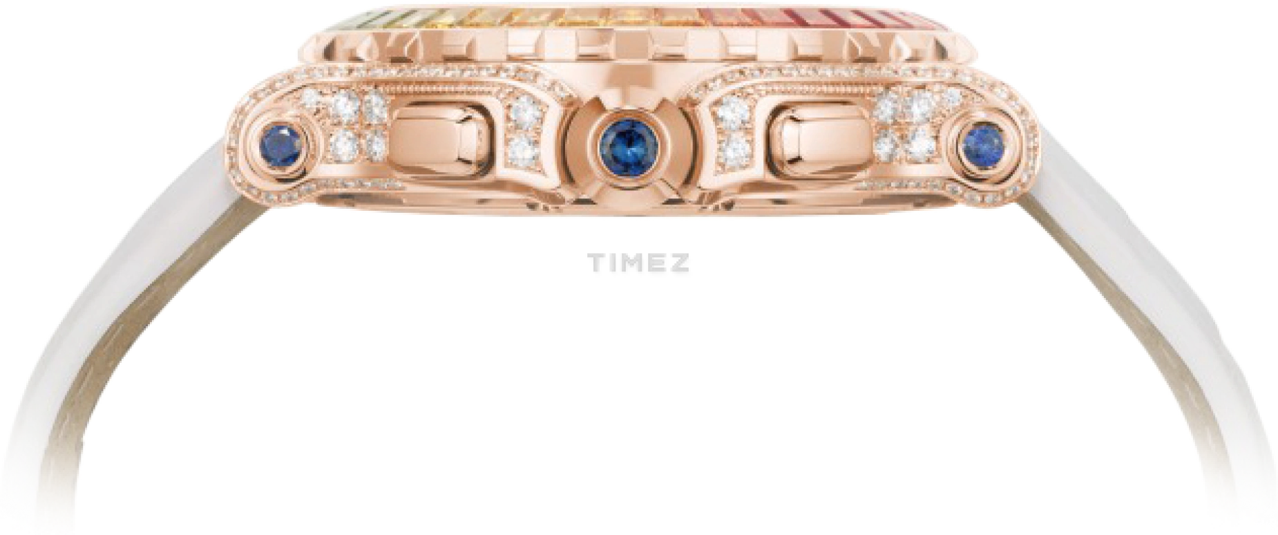 Chopard,Happy Diamonds 42mm,42mm,Rose Gold,White,Quartz,Chronograph,Day,283582,283582-5015