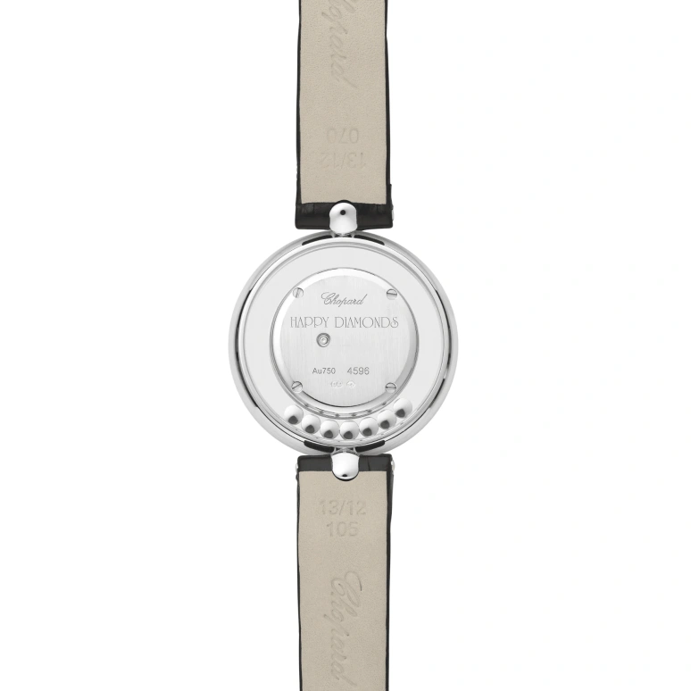 Chopard,Happy Diamonds 32mm,32mm,White Gold,White,Quartz,Sapphire,Crystal Glass,Round,209426,209426-1201
