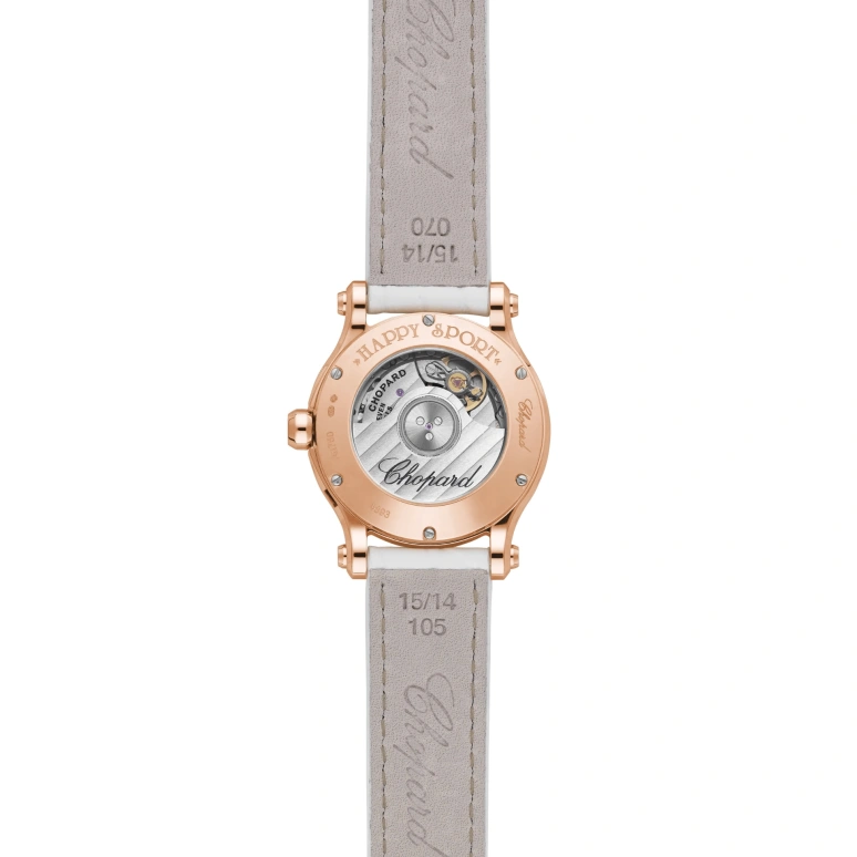 Chopard,Happy Sport 30mm,30mm,Rose Gold,Blue,White,Automatic,42hours,In-house Caliber,274893,274893-5010