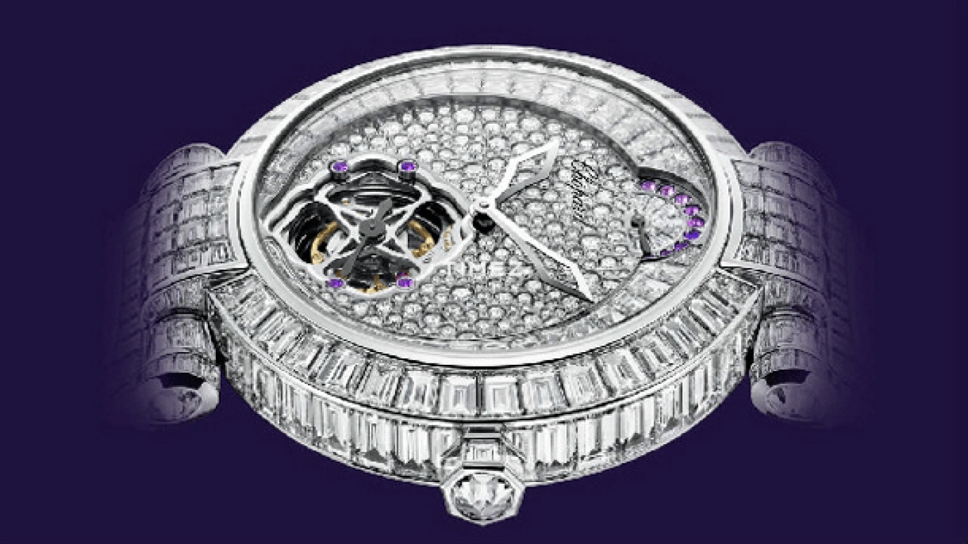 Chopard,IMPERIALE 42mm,42mm,White Gold,Silver,Handwound,Power Reserve Indicator,Tourbillon,384250,384250-1002