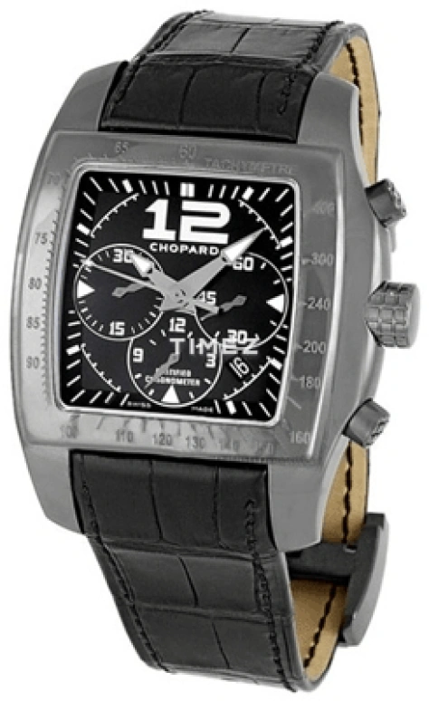 Chopard,Two O Ten 46mm,46mm,Stainless Steel,Black,Automatic,Chronograph,Day,168961,168961-3005