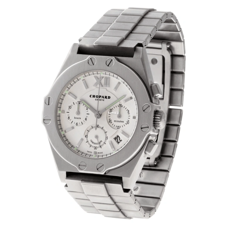 Chopard,Alpine Eagle 37.50mm,37.50mm,Stainless Steel,White,Automatic,Chronograph,Day,26,26/8386