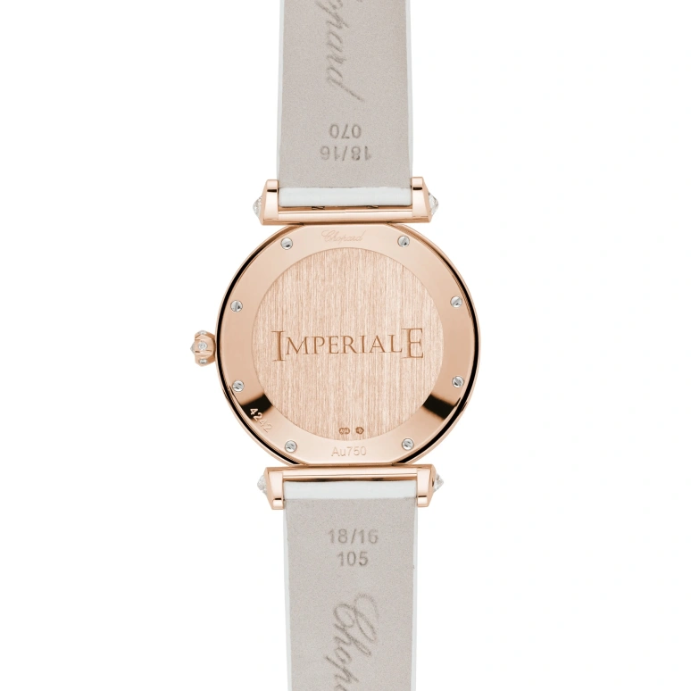Chopard,IMPERIALE 36mm,36mm,Rose Gold,White,Automatic,Sapphire,Crystal Glass,Round,384242,384242-5005