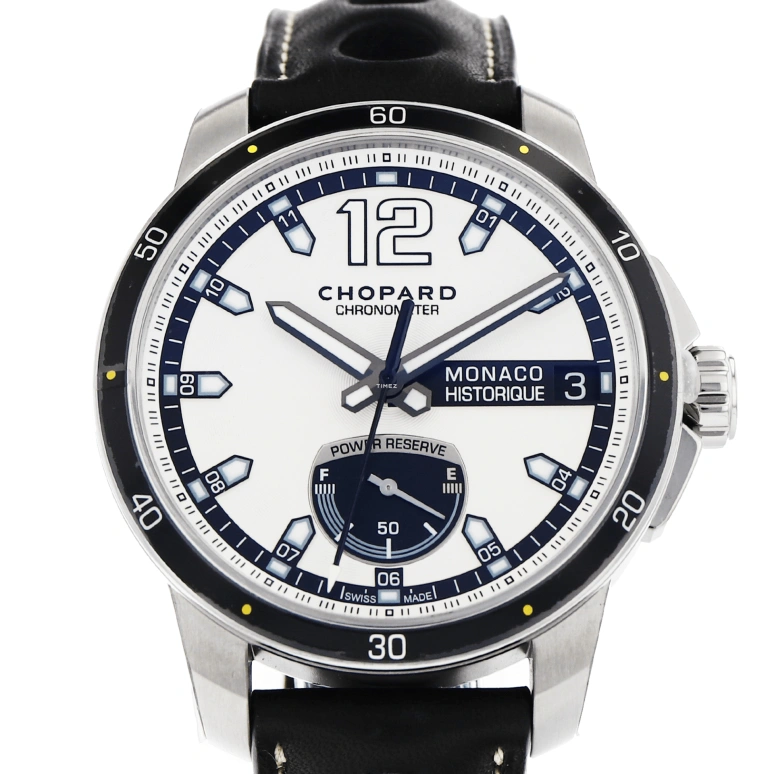 Chopard,Classic Racing 44.50mm,44.50mm,Titanium,Titanium Gold,Silver,Automatic,Day,Power Reserve Indicator,168569,168569-3004