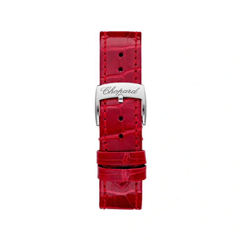 Chopard,Happy Sport 36mm,36mm,Stainless Steel,Red,White,Sapphire,Seconds,278582,278582-3005