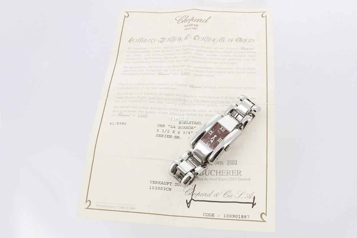 Chopard,La Strada 25x35mm,25x35mm,Stainless Steel,Brown,Quartz,26280hours,Sapphire,41,41/8380-brown