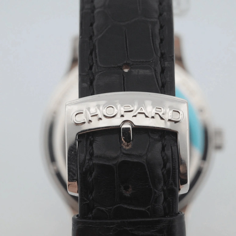 Chopard,L.U.C 38mm,38mm,White Gold,Grey,Automatic,Day,Dule Time,Day / Night Indication,161867,161867-1001