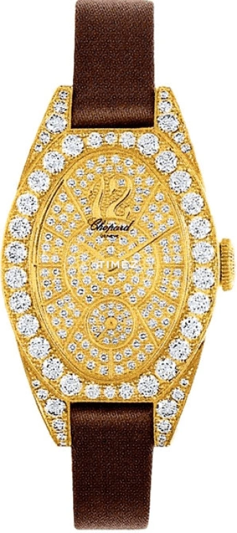 Chopard,Ladies' 24x40mm,24x40mm,Yellow Gold,Gold,Silver,Quartz,Sapphire,Oval,137228,137228-0001