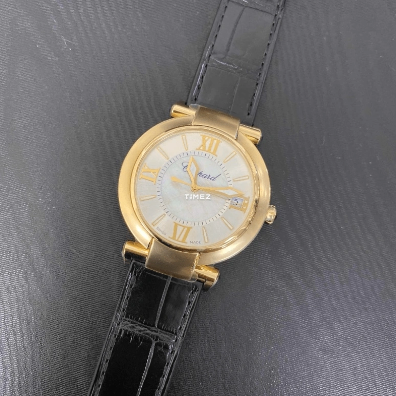 Chopard,IMPERIALE 40mm,40mm,Yellow Gold,Silver,White,Automatic,Day,Sapphire,384241,384241-0001