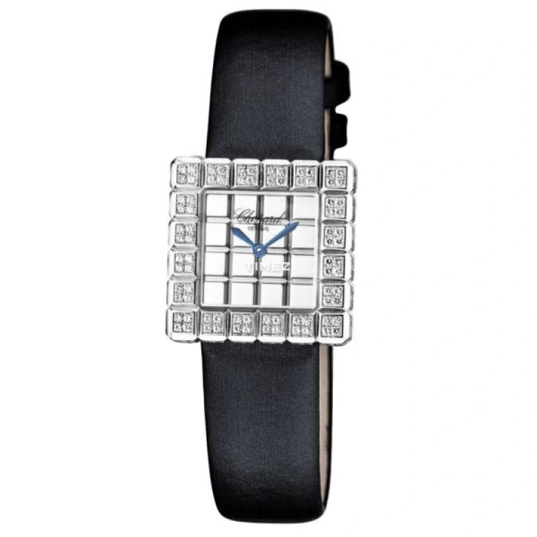 Chopard,Ice Cube' 25mm,25mm,White Gold,Silver,Quartz,Sapphire,Square,136815,136815-1001