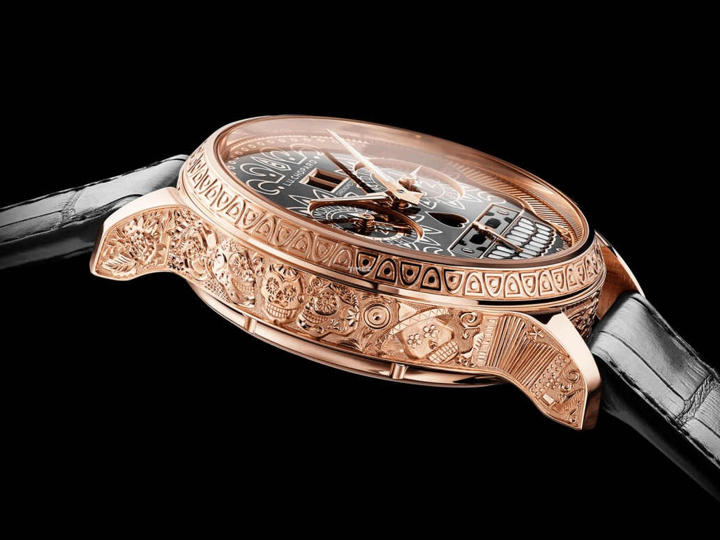 Chopard,L.U.C 43mm,43mm,Rose Gold,Black,Handwound,Leap Year,Annual Calendar,Month,Date,216hours,In-house Caliber,161941,161941-5005